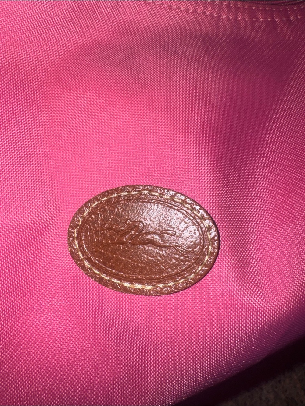 Longchamp Le Pliage Barbie pink canvas hobo bag (shoulder/crossbody/travel) - Picture 10 of 10